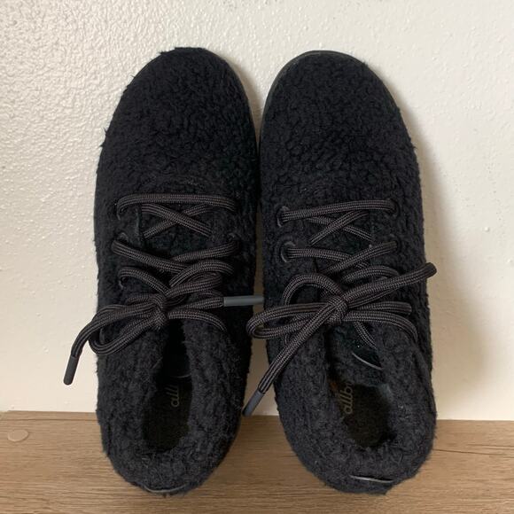 NEW Allbirds Wool Runner Up Mizzle Double Fluff Womens 8 Black Machine Washable - Picture 11 of 12